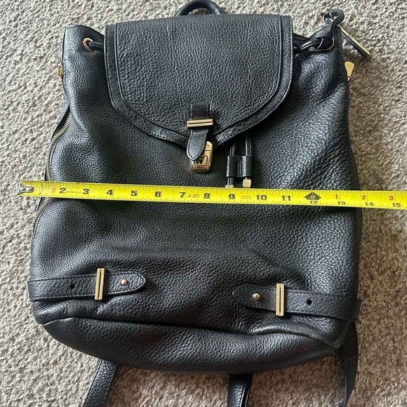 Vince Camuto Black Leather Robyn Backpack - Picture 4 of 15